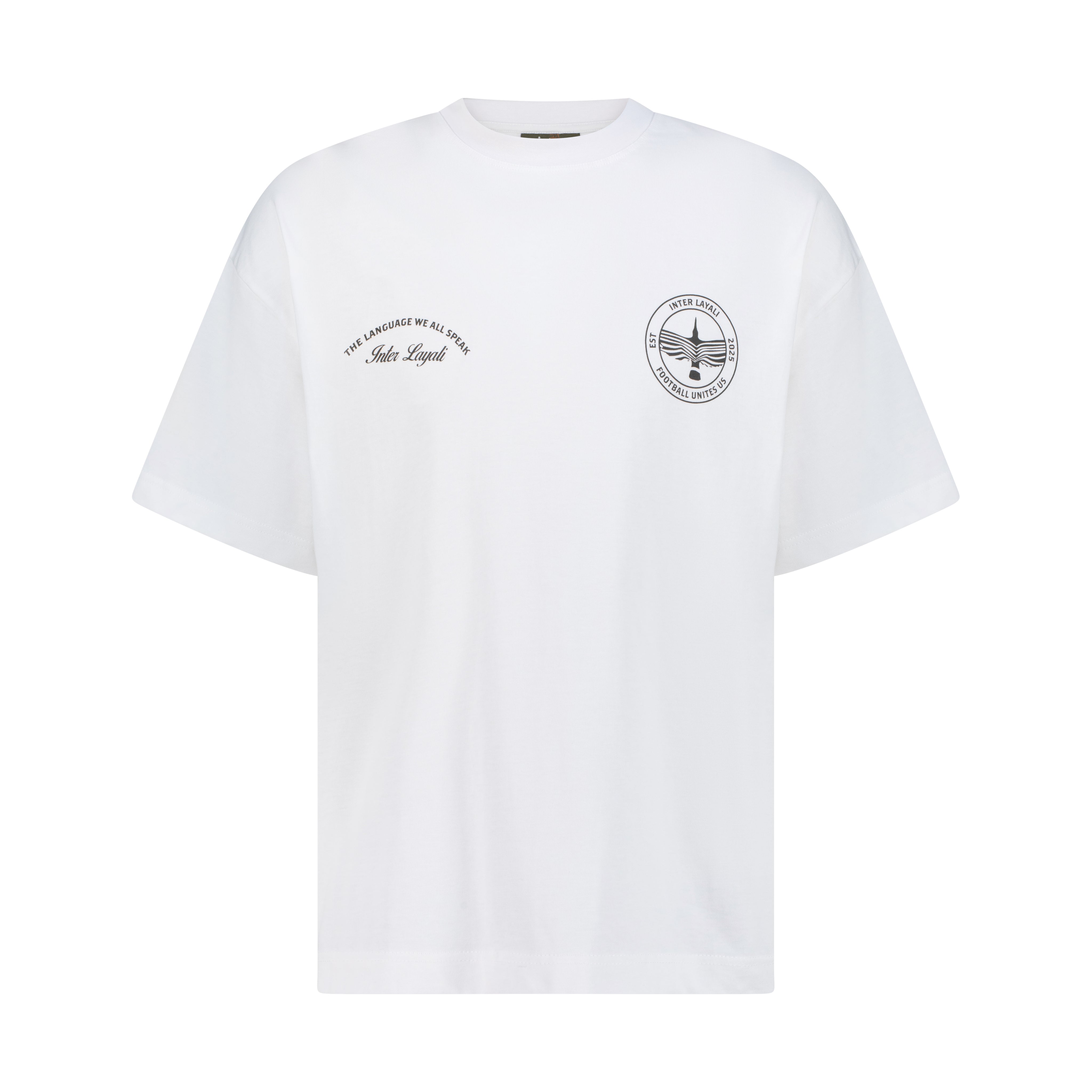 Inter Layali White The Language We All Speak Print T-Shirt